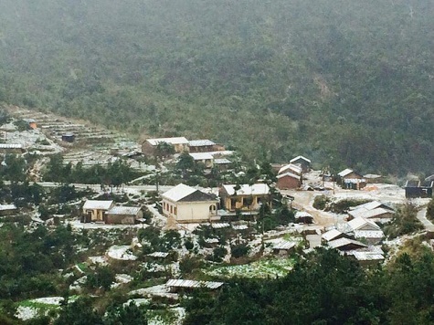 Tuyết tại Bình Liêu (Quảng Ninh)